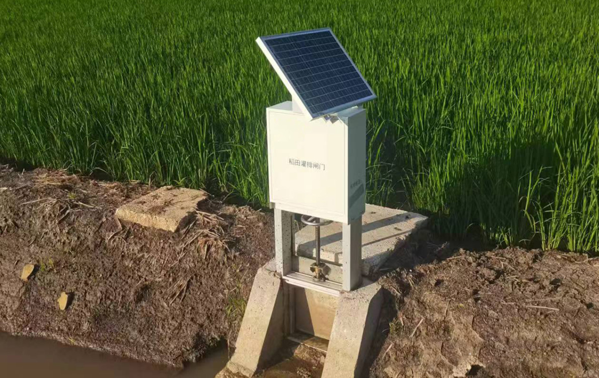 Solarbetriebene Reisbewässerungs- und Entwässerungstore Solarbetriebene Reisbewässerungs- und Entwässerungstore