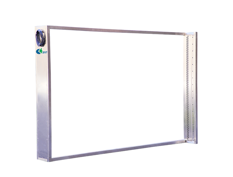 Framed ultrasonic open channel flowmeter